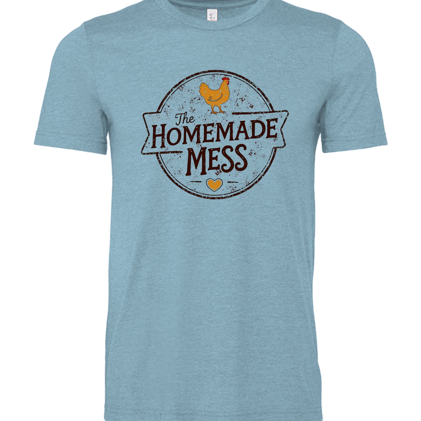 Heather Baby Blue - 3001CVC - FRONT