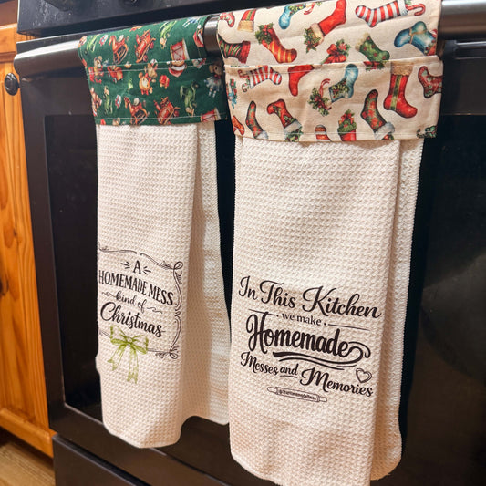 Christmas — Kitchen Hanging Towel Set of 2