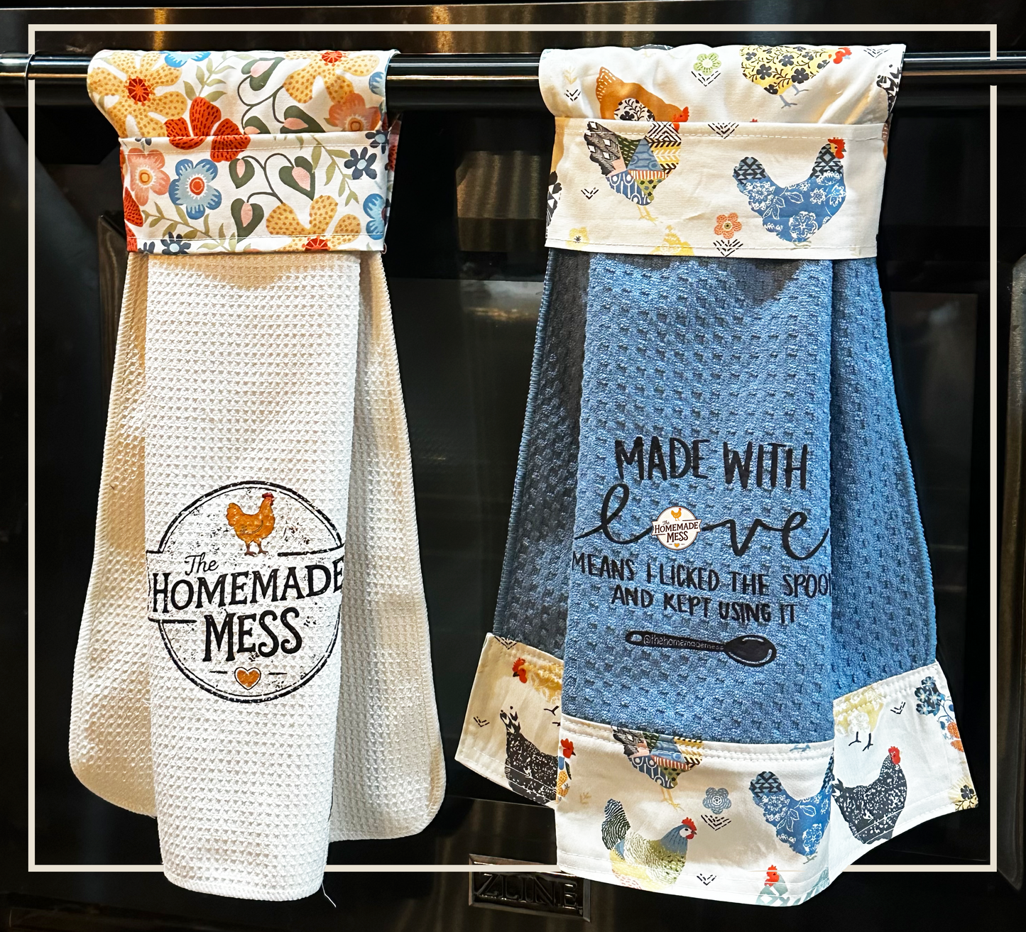 Made With Love Kitchen Hanging Towels Set of 2