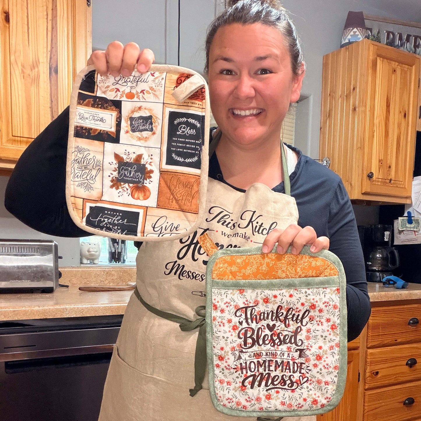 Thanksgiving — Hot Pad & Oven Mitt