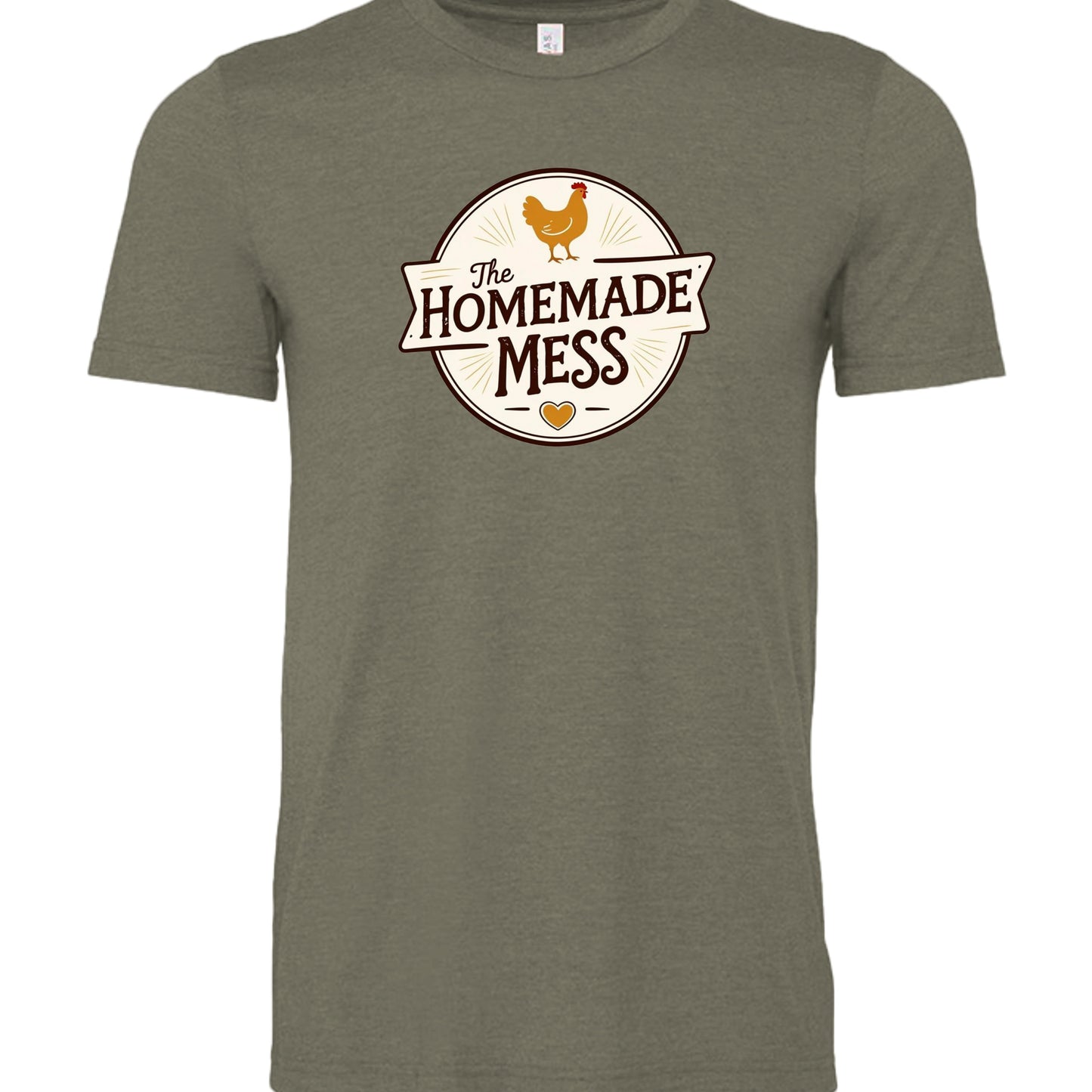 Heather Military Green - 3001CVC - FRONT