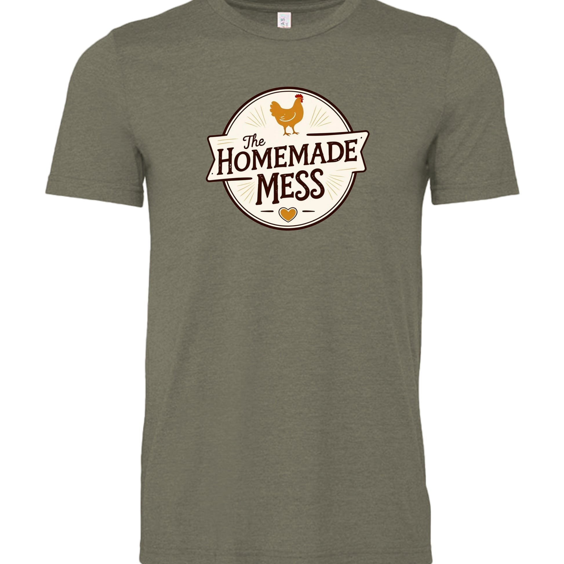 Heather Military Green - 3001CVC - FRONT
