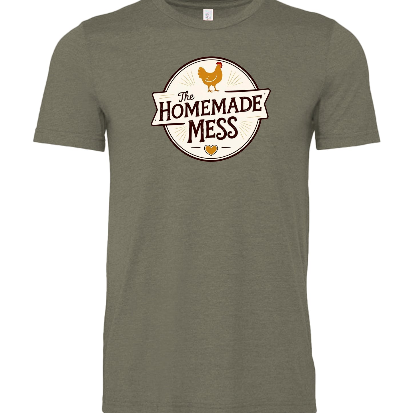 Heather Military Green - 3001CVC - FRONT