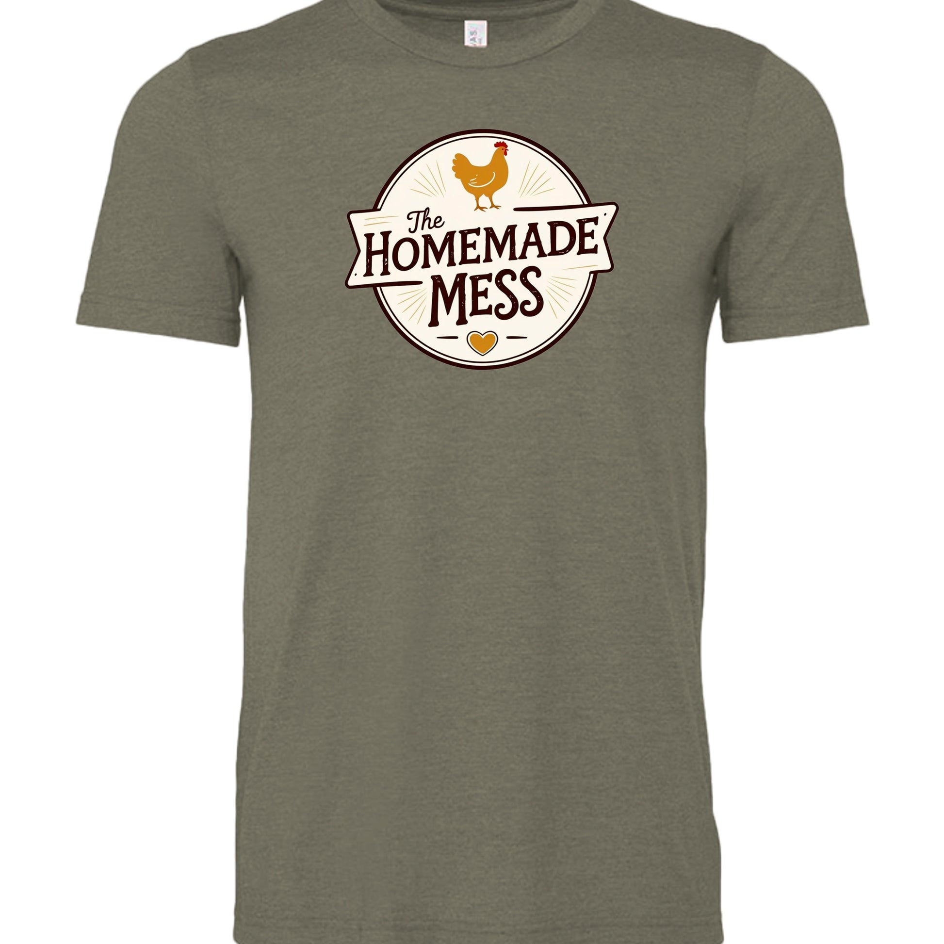 Heather Military Green - 3001CVC - FRONT