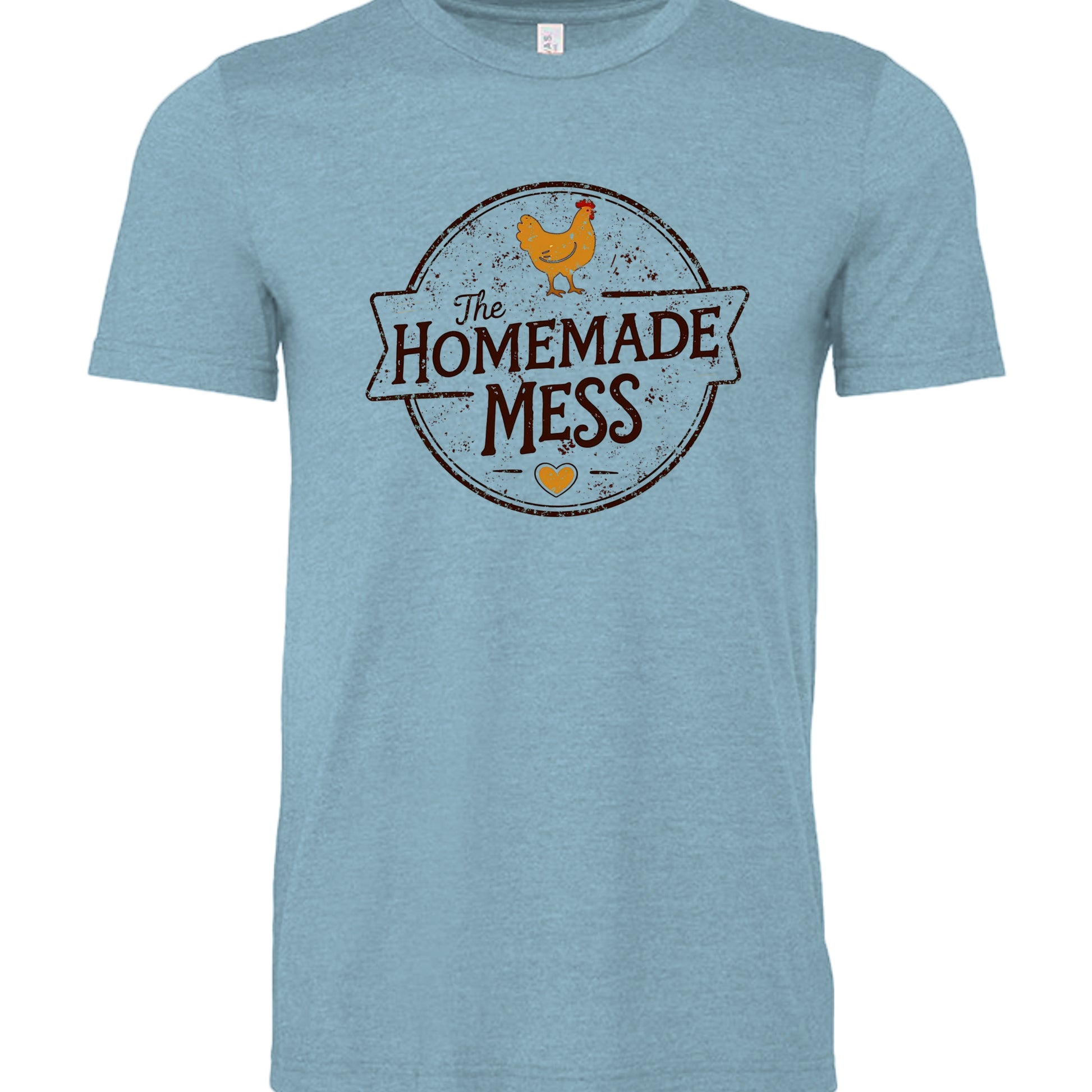 Heather Baby Blue - 3001CVC - FRONT