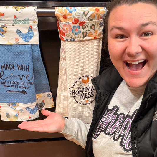 Made With Love Kitchen Hanging Towels Set of 2